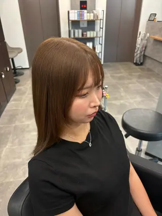 セミロング sense. みなとのヘアスタイル