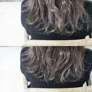 ミディアム カラー ヘアアレンジ See by merのマツエク・マツパデザイン