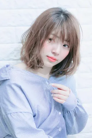 ミディアム 縮毛矯正/髪質改善 主税巧一のヘアスタイル