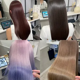 ロング カラー 髪質改善カラー ショートボブ専門のヘアスタイル