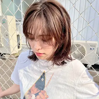 ミディアム パーマ YUKO/ 似合わせ韓国風パーマのヘアスタイル