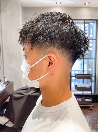 ショート パーマ メンズ メンズ特化 TAKE高崎のヘアスタイル