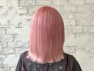 ミディアム 艶髪ブリーチカラー 💗manaka💗のヘアスタイル