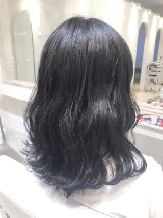 セミロング カラー メンズパーマ/ エクステ🌞セナのヘアスタイル
