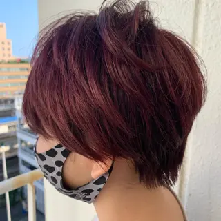 ショート カラー 暖色/ブリーチカラー 🎀 M i k uのヘアスタイル
