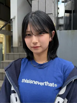 ミディアム カラー 韓国レイヤー 🎀ダブルカラーのヘアスタイル