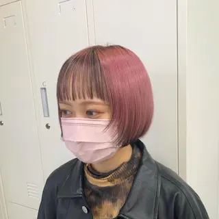 ミディアム カラー 赤みゼロ/透明感 カラー🌿KANTAのヘアスタイル