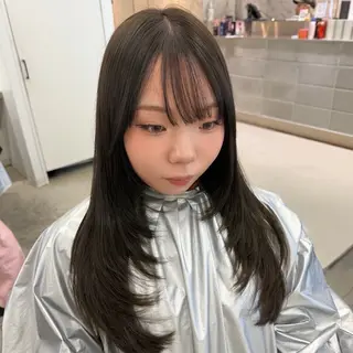 ロング カラー EIGHT 樹梨 /韓国ヘア🇰🇷のヘアスタイル