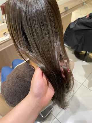 セミロング カラー 韓国ヘアメイク🎀/ 縮毛矯正✨山本媛香のヘアスタイル