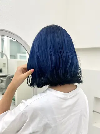 ミディアム カラー 中川 茜里のヘアスタイル