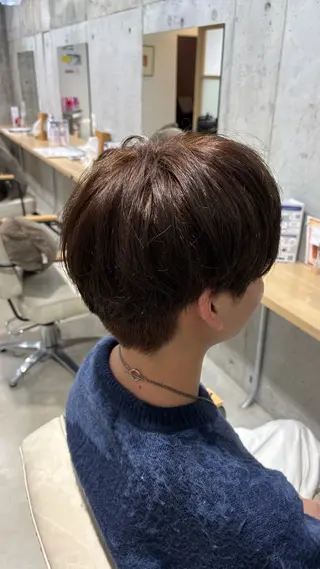 ショート さくらこ/オリーブ カラー/カラーモデルのヘアスタイル