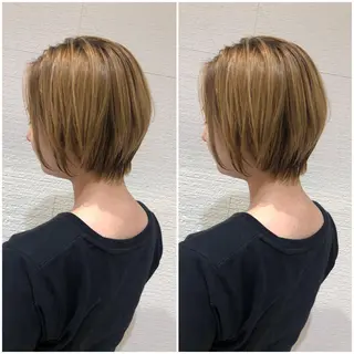 ショート カラー 似合わせカット/ レイヤーカット/新谷のヘアスタイル
