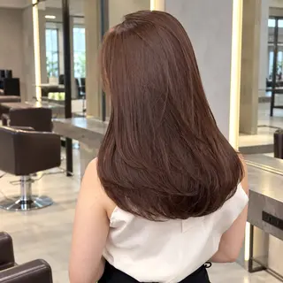 ロング カラー 縮毛矯正カラー大宮 💖レイヤー/虎白のヘアスタイル