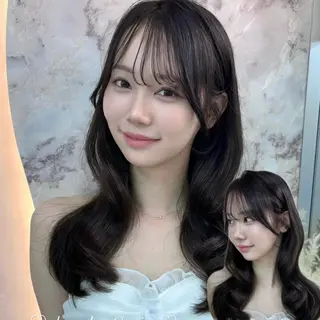 セミロング ️🫧中島遼香🫧 艶カラー/髪質改善のヘアスタイル