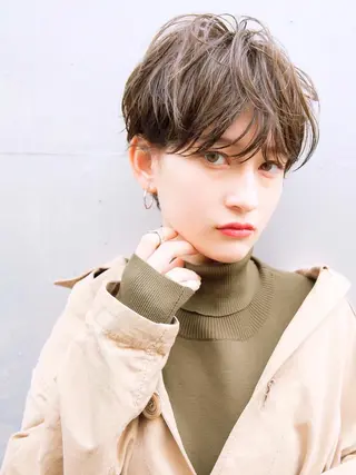 ショート カラー すきバサミを使わない カット✂️✨郡司泰之のヘアスタイル