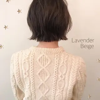 ミディアム カラー 市川 千夏のヘアスタイル