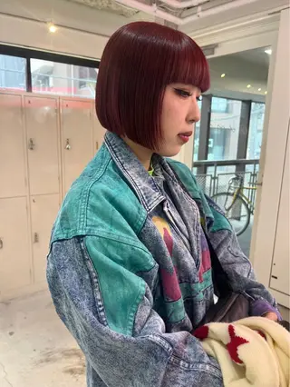 ミディアム カラー 🧤高明度ハイトーン 🧤莉音のヘアスタイル