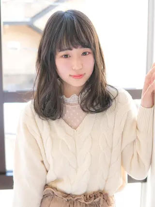 セミロング 永野 良一のヘアスタイル
