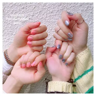 ミディアム ネイル 🐾enen style 🐾のネイルデザイン