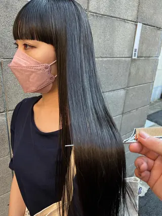 ロング スダユーヤ 💫推しカラーウルフのヘアスタイル