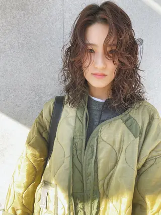 ミディアム パーマ センスをお届けします 大谷将生infpのヘアスタイル
