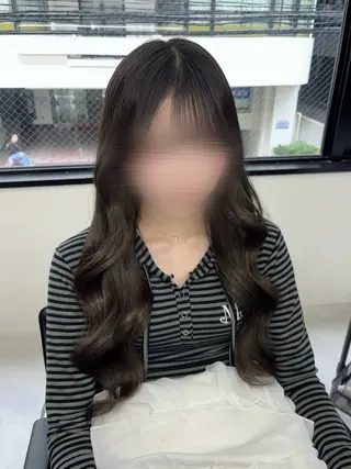 ロング カラー ヘアアレンジ メンズ 羽エク指名No1✨️ シールエク🌙しぇるのヘアスタイル