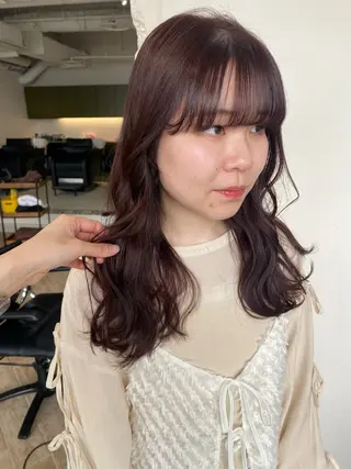 ロング カラー LUVISM新潟🎀 透明感カラー/ミユのヘアスタイル