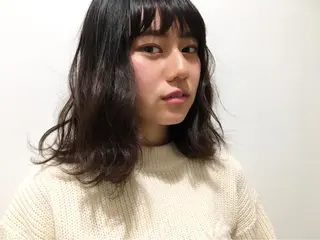 ミディアム fuchigami suzunoのヘアスタイル
