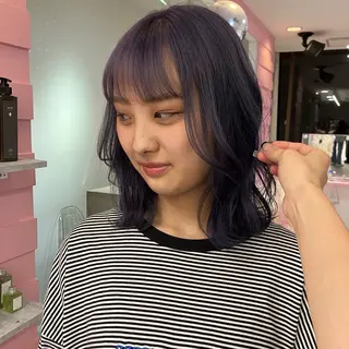ミディアム カラー メイ ☪️のヘアスタイル