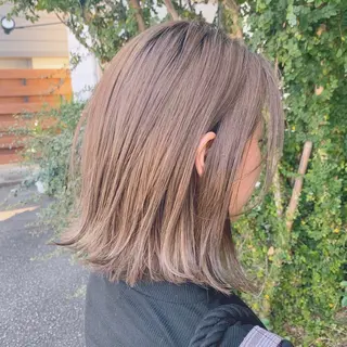 ミディアム カラー パーマ ヘアアレンジ ネイル マツエク・マツパ 名古屋で1番ボブが上 手い美容師/杉原碧仁のヘアスタイル