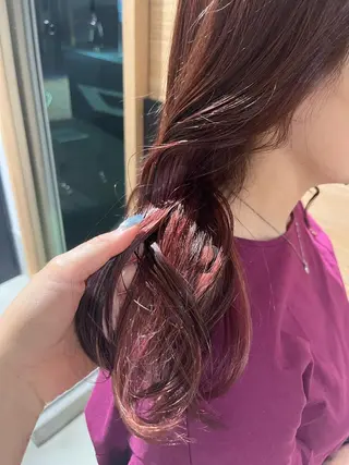 カラー ヘアアレンジ 透明感ケアカラー/ レイヤー/ryokaのヘアスタイル