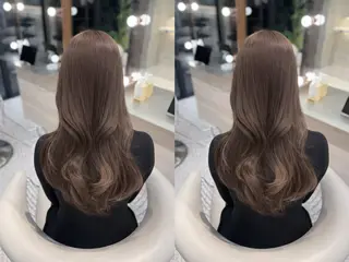 ロング カラー yui🎀ブリーチな しダブルカラー／博多のヘアスタイル