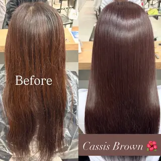 ロング カラー 艶カラー✨️髪質改善 🪽縮毛矯正mamiのヘアスタイル