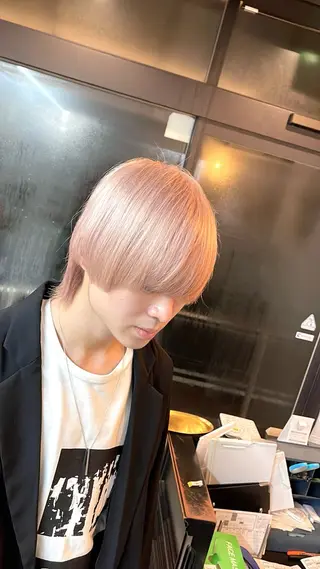 カラー メンズ 椿 星恋のヘアスタイル