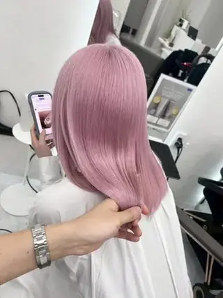 ロング カラー 女性専用サロン梅田 髪質改善カラーakiのヘアスタイル