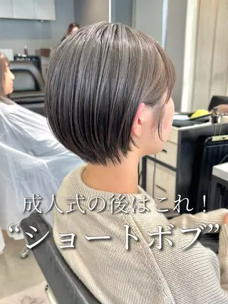 ショート カラー ハイライト/ショート /ボブ/RYOHEIのヘアスタイル