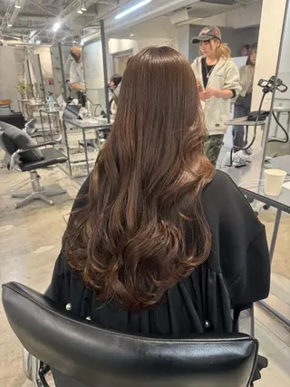 セミロング 新宿/顔周りカット +レイヤー=しずく♩のヘアスタイル