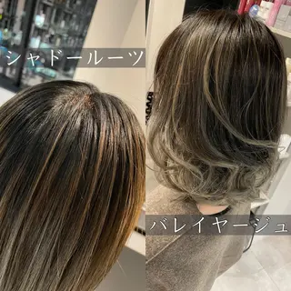 ミディアム カラー レイヤー×髪質改善 ×透明感/杉田 圭のヘアスタイル