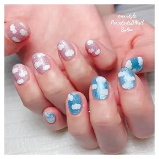 ミディアム ネイル 🐾enen style 🐾のネイルデザイン