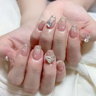 ネイル 🎀kira 長さだし💗モチ最高のネイルデザイン