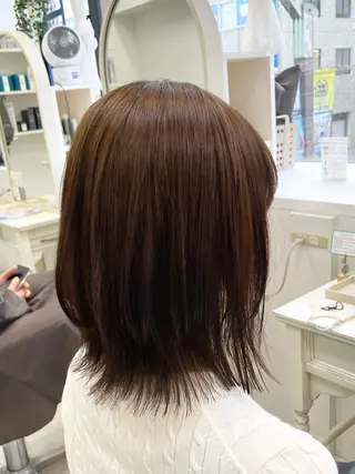ミディアム 町田 あみのヘアスタイル