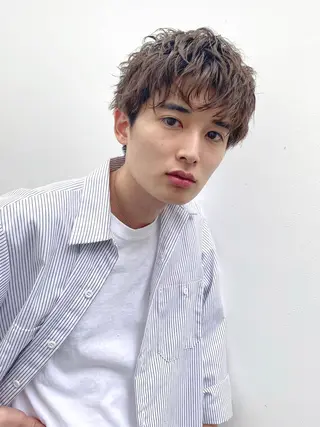 ショート パーマ メンズ 🉐メンズヘア特化 men's/ケンイチのヘアスタイル