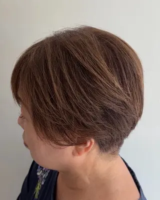 ショート カラー 成瀬スパイラル パーマ清水大隼のヘアスタイル