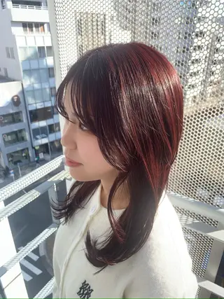 カラー CHIE艶カラー& 癒しヘッドスパ🌿のヘアスタイル