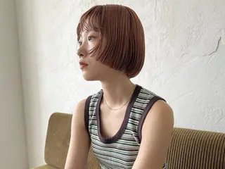 カラー chisato☁️ カットカラーモデルのヘアスタイル