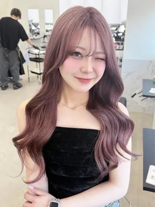 ロング カラー ヘアアレンジ 原宿ハイトーンカラー 🌼みるい🌼のヘアスタイル