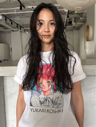 ロング パーマ 村上雅人 ナチュラルモードのヘアスタイル
