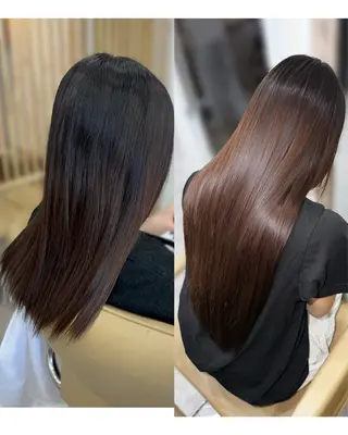 ロング エクステ＆カラー専門 羽エクステ　新大久保のヘアスタイル