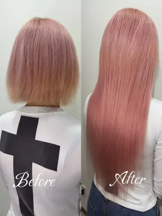 ロング エクステ＆カラー専門 羽エクステ　新大久保のヘアスタイル
