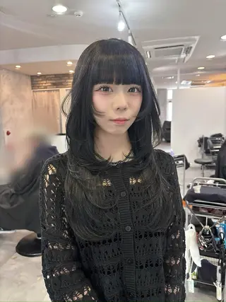 ロング カラー YUMEKA🧸 レイヤーカット♡のヘアスタイル
